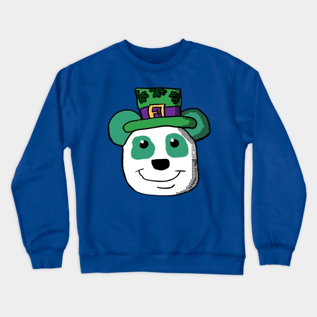 Irish Panda Head Crewneck Sweatshirt by Eric03091978